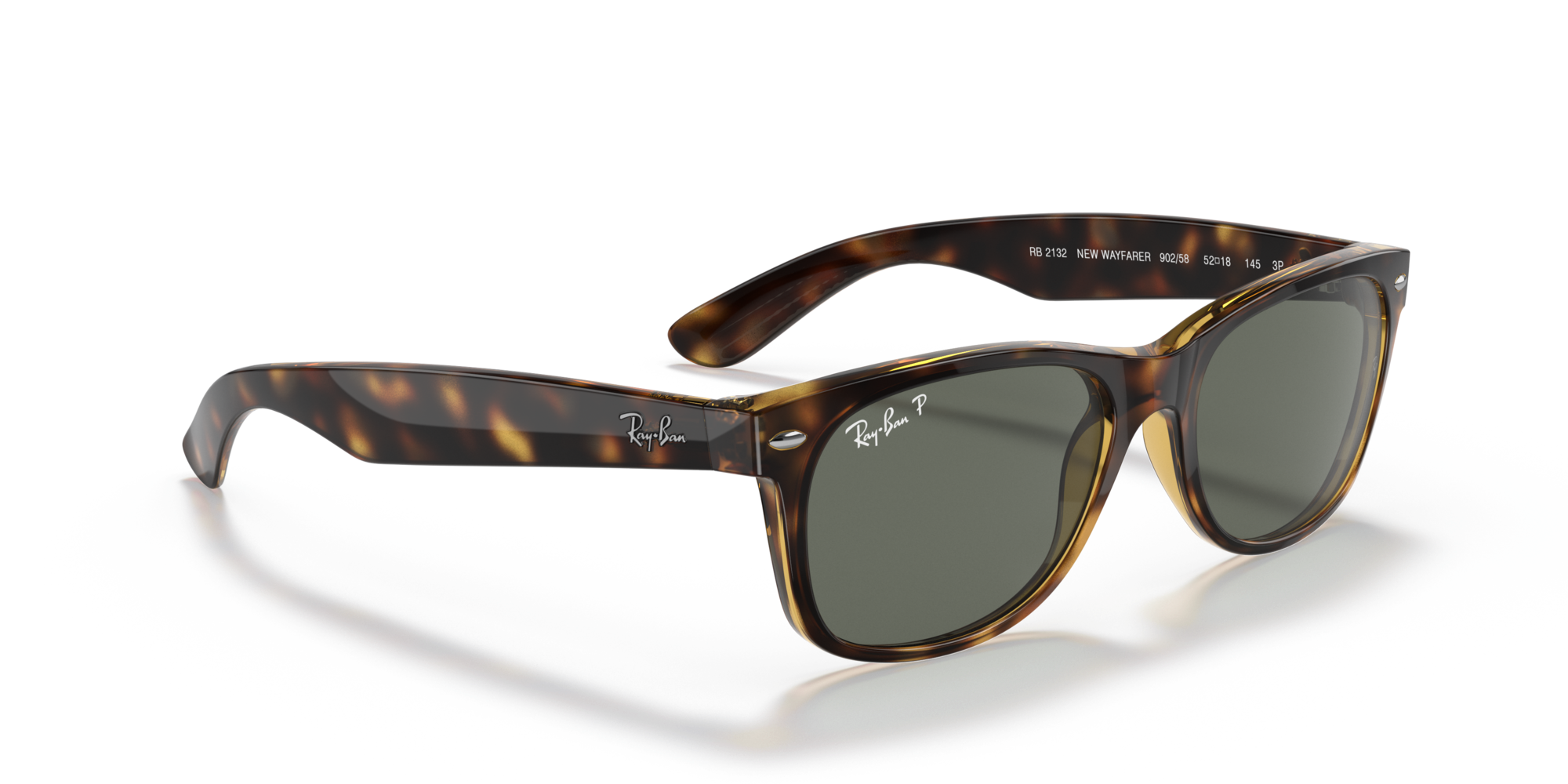 Okulary przeciwsłoneczne Ray-Ban® RB 2132 NEW WAYFARER 902/58 55 z polaryzacją