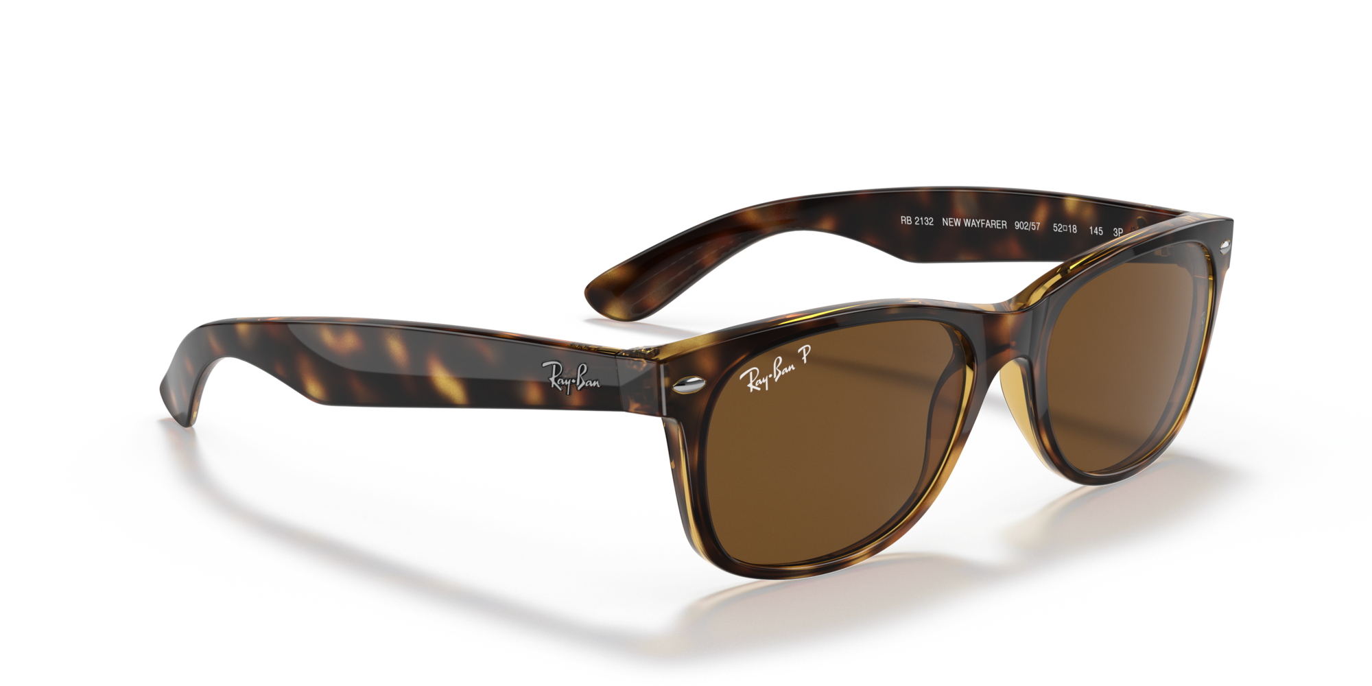 Okulary przeciwsłoneczne Ray-Ban® 2132 NEW WAYFARER 902/57 55 z polaryzacją