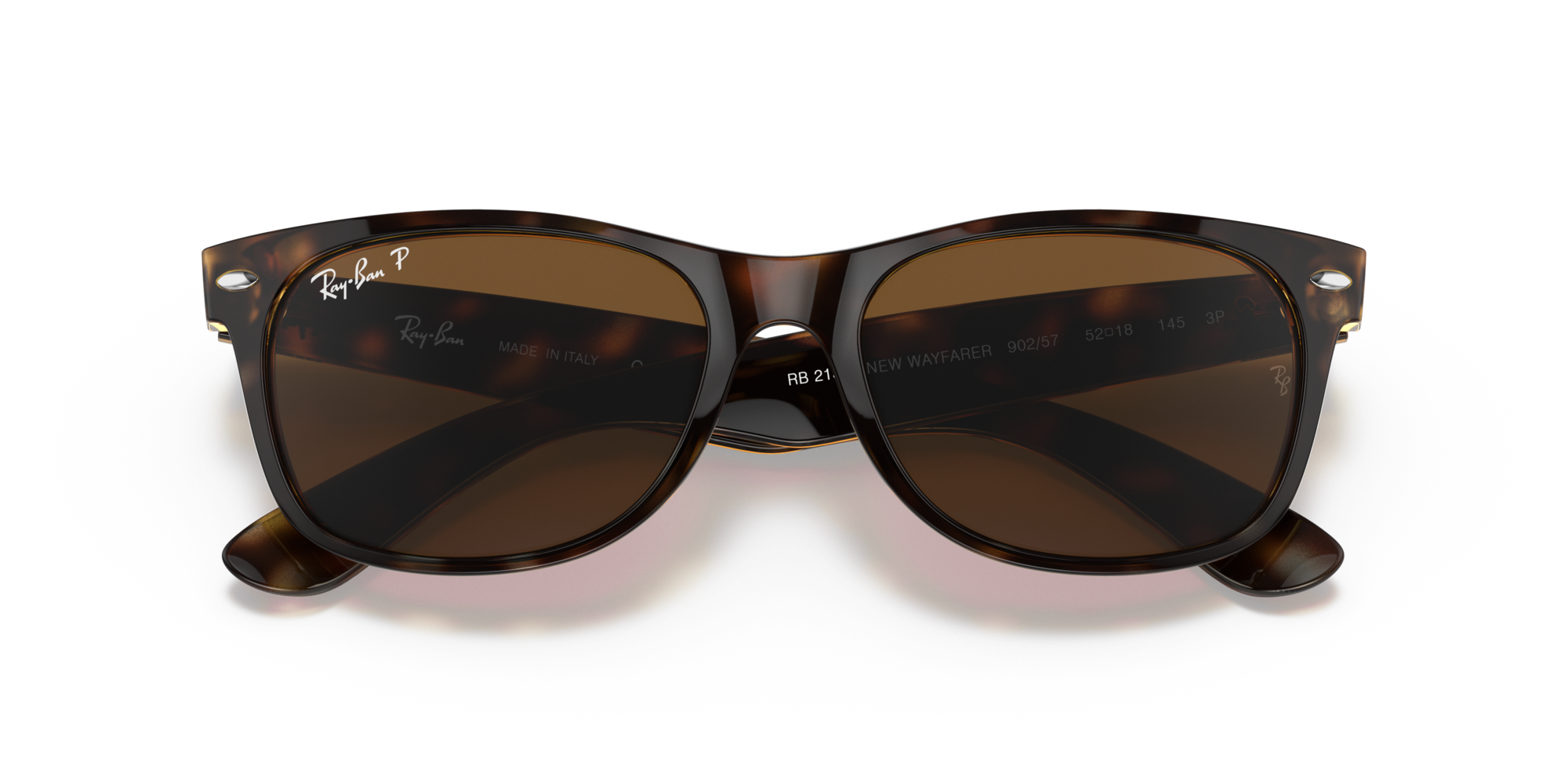 Okulary przeciwsłoneczne Ray-Ban® 2132 NEW WAYFARER 902/57 55 z polaryzacją
